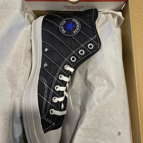 Converse Black Chuck 70 Faux Fur Sneakers MENS SIZE 10 NEW HI-TOP WINTER SHOES - Picture 5 of 8